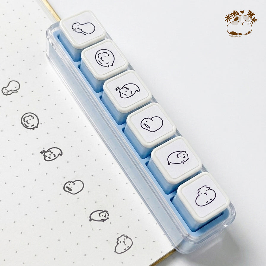 モルモット 6-in-1 取り外し可能スタンプブロック