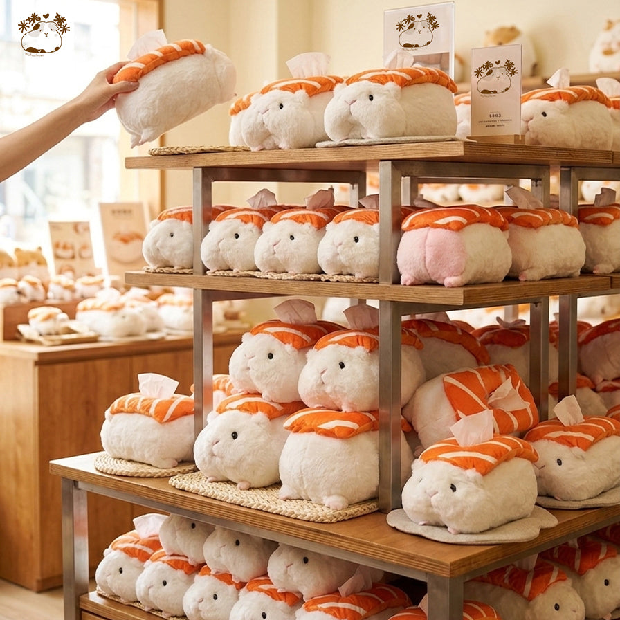 モルモットのぬいぐるみティッシュケース