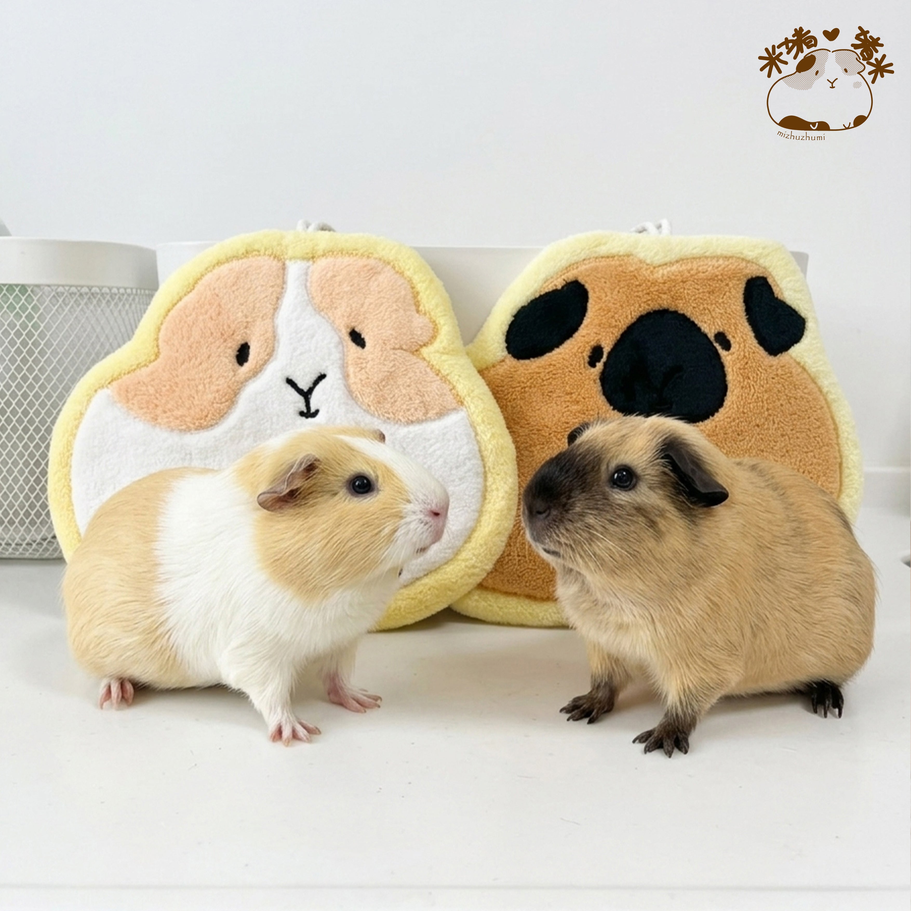 モルモットぬいぐるみハンドタオル
