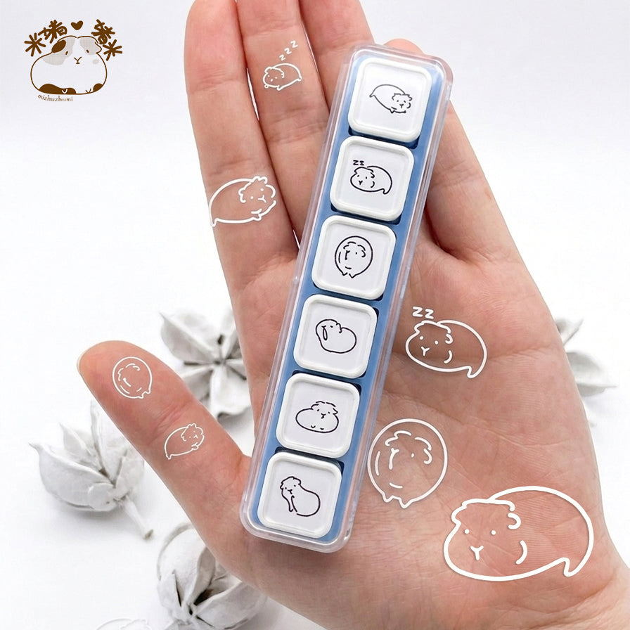 モルモット 6-in-1 取り外し可能スタンプブロック