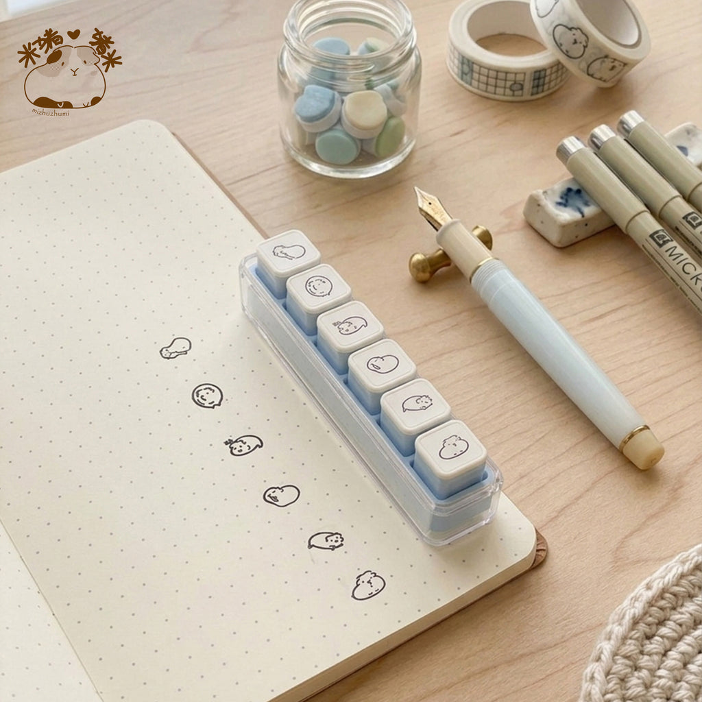 モルモット 6-in-1 取り外し可能スタンプブロック