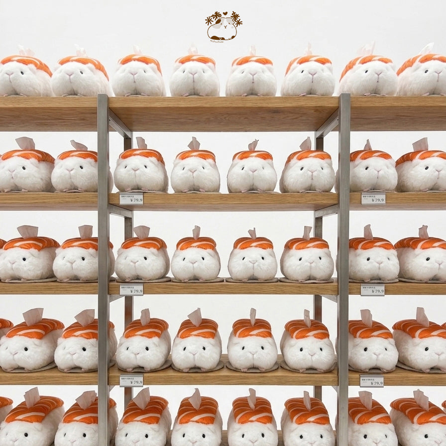 モルモットのぬいぐるみティッシュケース