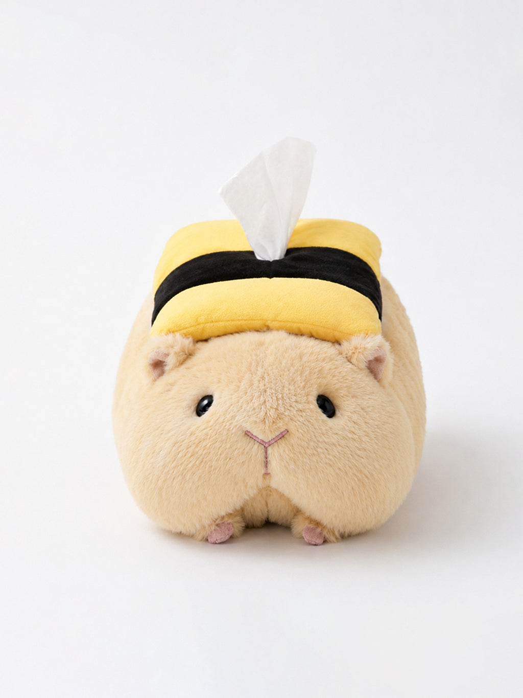 Tamagoyaki guinea pig plush tissue box holder - front view