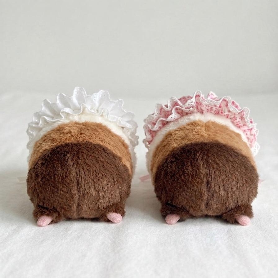 Calico guinea pig lying plush toy, product photo 31